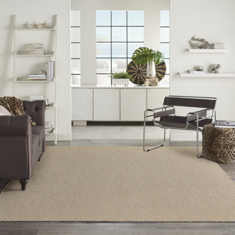 Rectangle WSL01-NATRL Indoor/Outdoor Area Rug, Rectangle 8 pi x 10 pi