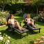 Chaise Adirondack de conception ergonomique pliable avec repose-pieds Adewumi-994411404