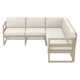 Lane 5 - Person Modular Patio Conversation Sets with Cushions