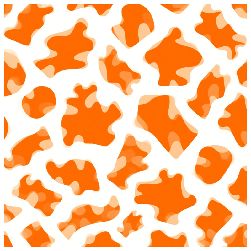 Orange Camouflage Pattern Blankets, 60in W x 80in H