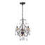 Lustre classique à 3 lumières de style bougie Assil Caleigh