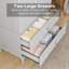 Garde-robe autoportante en bois 70,86 "style Mid-Century avec 2 tiroirs-1749072697