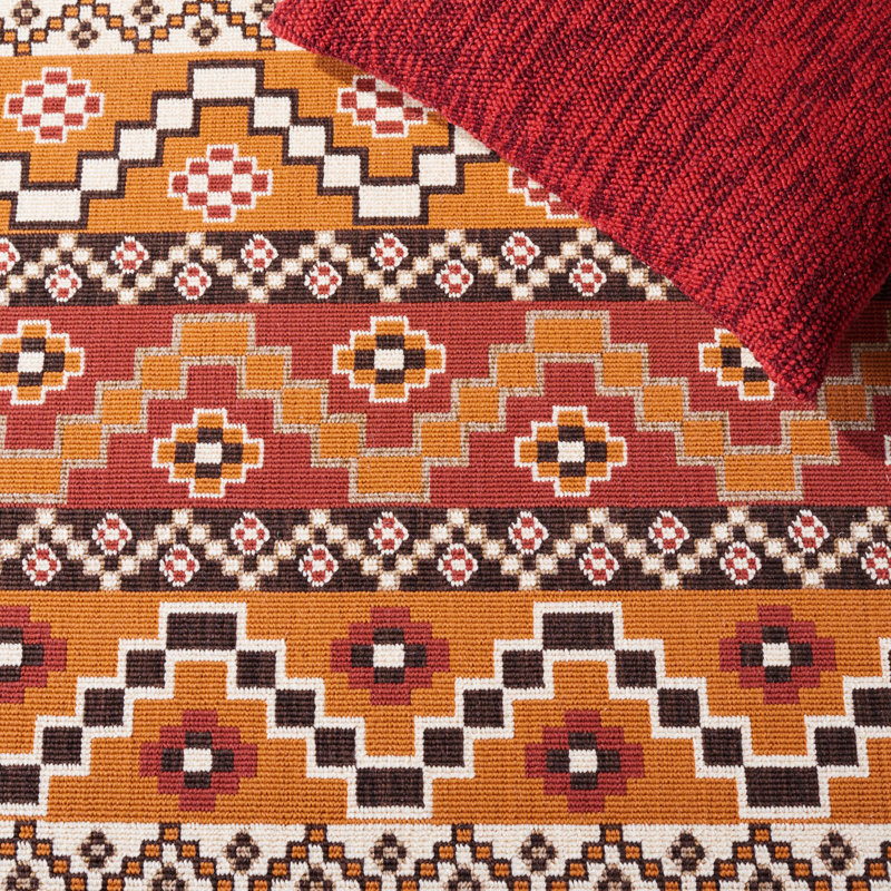 Northpoint Veranda Geometric Indoor/Outdoor Area Rug, Square 6'7"