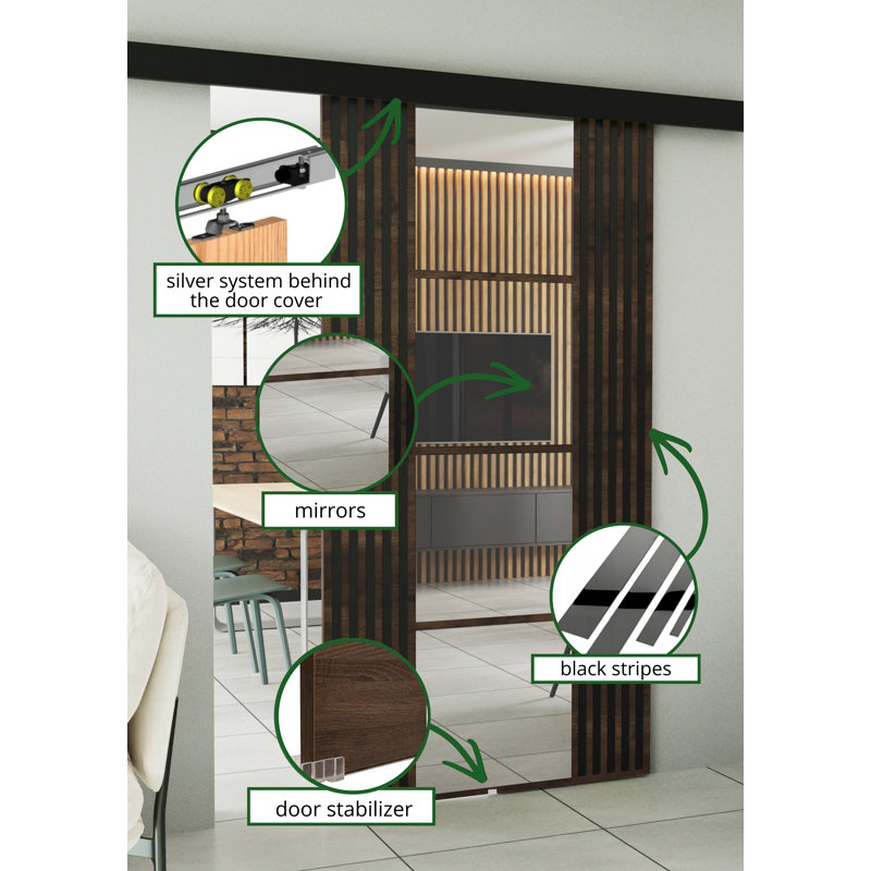 DOOR EMPI 1, 100cm x 205cm, Dark Ash