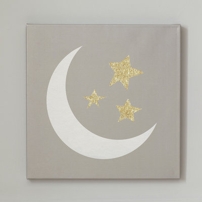 'Crescent Moon' Graphic Art on Canvas