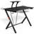 Annehilde Curved Metal Base Computer Desk
