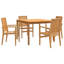 Dilmurat 4 -Person Solid Wood Dining Set