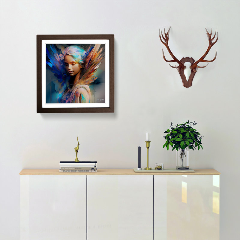 Angel Liquify - Framed Print, Walnut