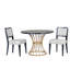Ensembles de table de salle à manger peu encombrants avec placage massif et style rustique pour la cuisine