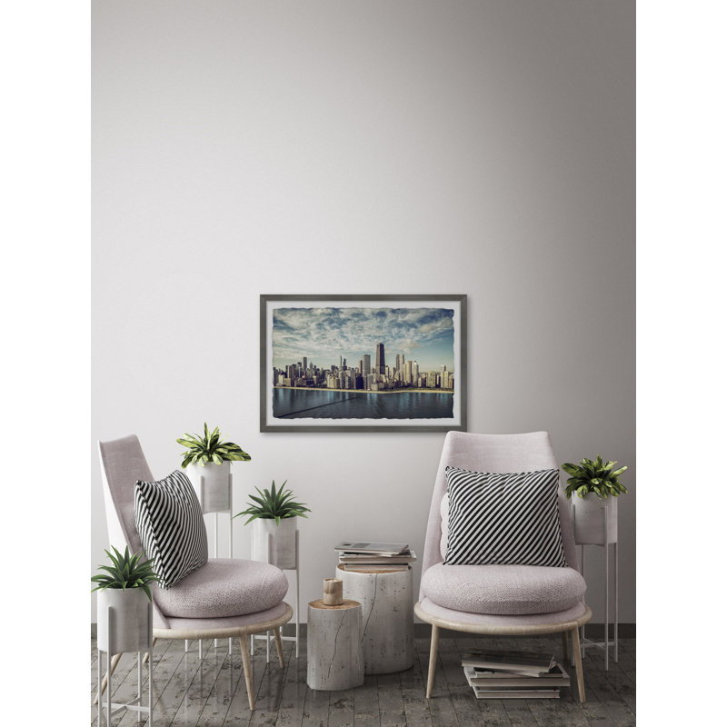 « spectaculaire chicago »-impression sur papier, H 24 po x l 16 po x P 1,5 po