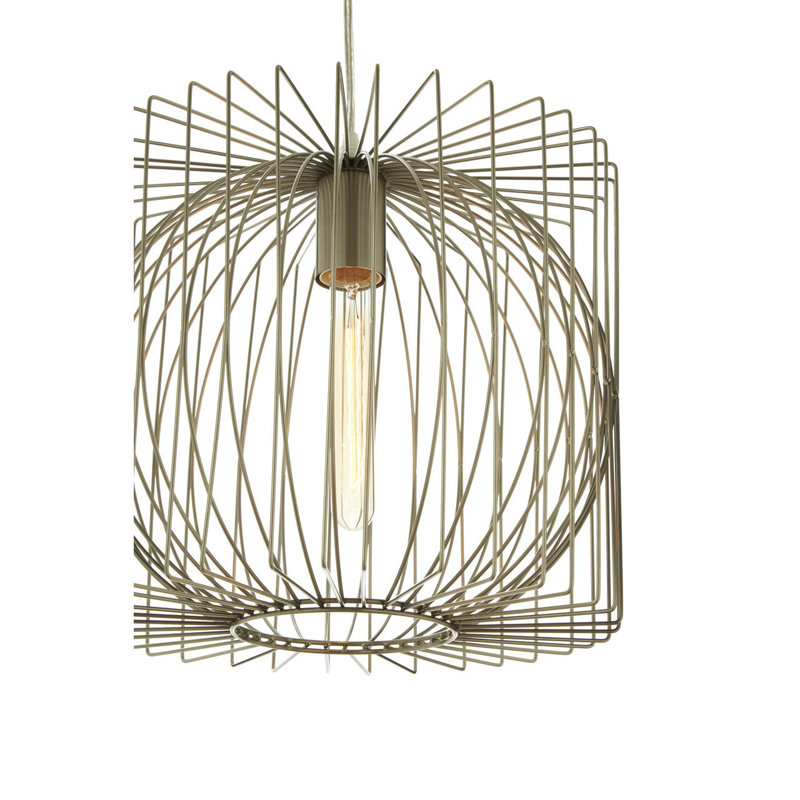 Midwest 1 - Light Silver Square/Rectangle Pendant