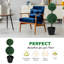 Springfield 2 PCS Artificial Double Ball Tree w/ Pot Home Decoration 15cm