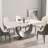 Kentrez Stone Top Metal Base Dining Table-874651598-874651597