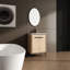 Armoire de salle de bain 24 po, lavabo et espace de rangement, matériau en bois d'ingénierie, couche de preuve, instructions d'assemblage faciles, déclaration de style américain, meuble-lavabo 24 po avec lavabo couleur chêne-700376441