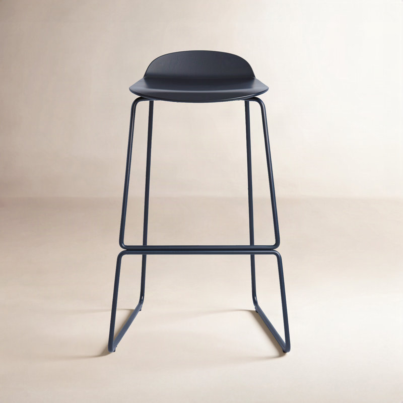 Upbeat Counter Stool with Metal Frame, Charcoal
