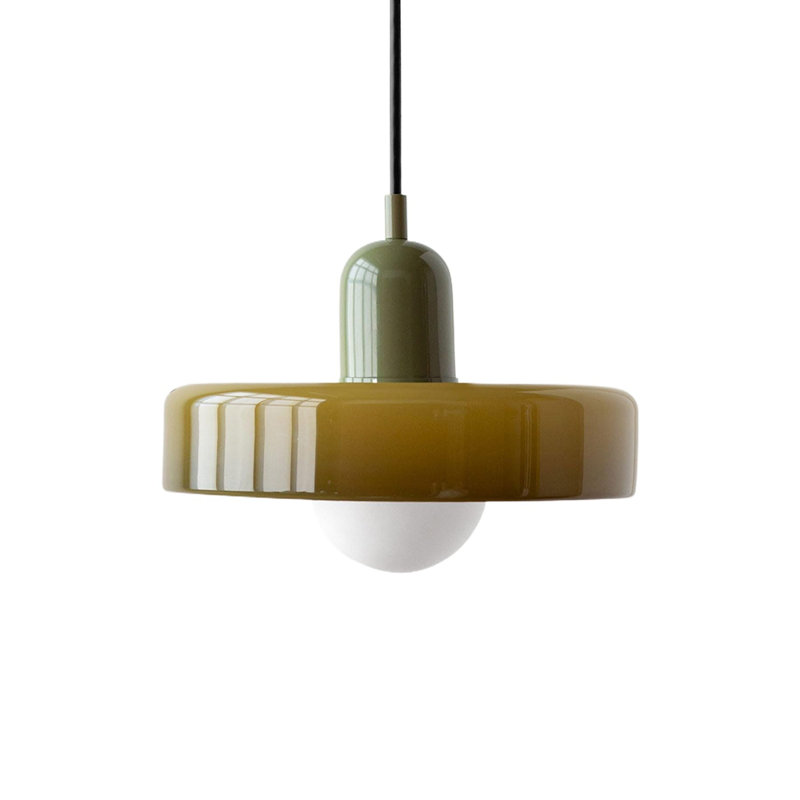 Triston 1 - Light Pendant, Green, 7.8" H x 9.84" W x 9.84" D, Green