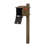 Aluminum Post Mounted Mailbox with Magnetic Closure
