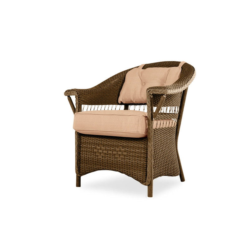 Nantucket Outdoor Dining Armchair, Sandberg Pewter, Bark