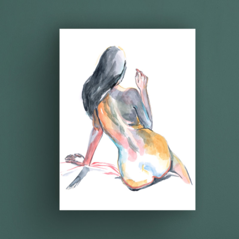 Art sur toile «Colorful Shadows II» par Jennifer Paxton Parker, H 19 po x l 14 po x P 2 po