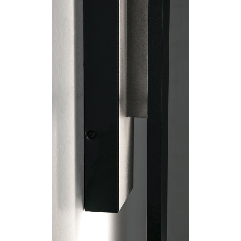 Tru Outdoor LED Sconce - Black, 48" H x 7.5" W x 5" D