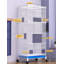 Cage à oiseau avec roulettes 35,82 po Frantell-1842696674