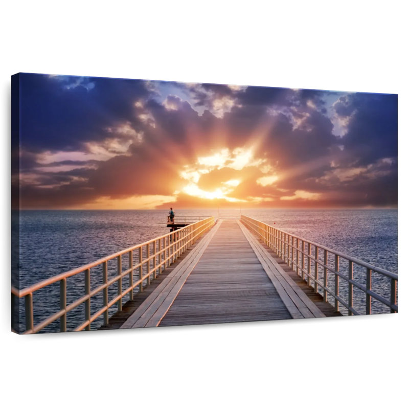 Aletra Dock At Twilight, 34" H x 51" W