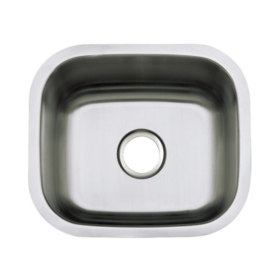 Kingston Brass Country 18-Inch Stainless Steel Undermount Single Bowl Kitchen Sink