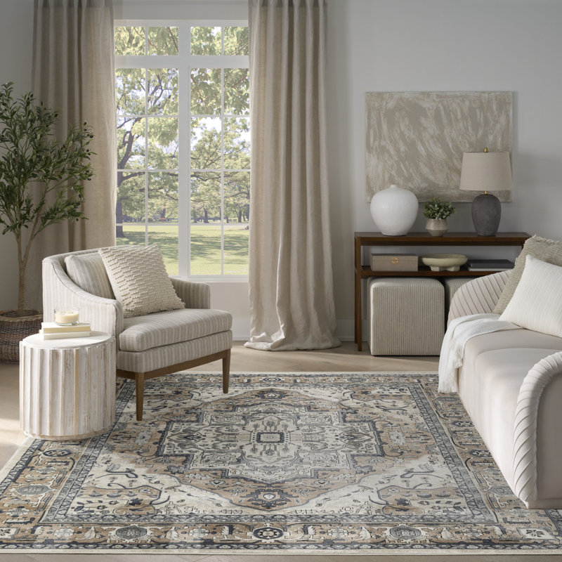 Tapis taupe Graelyn, Rectangle 7 pi 10 po x 9 pi 10 po