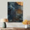 Mysteries Of Aqua Wood Slice I - Décoration murale arbre en bois - sur bois de pin naturel