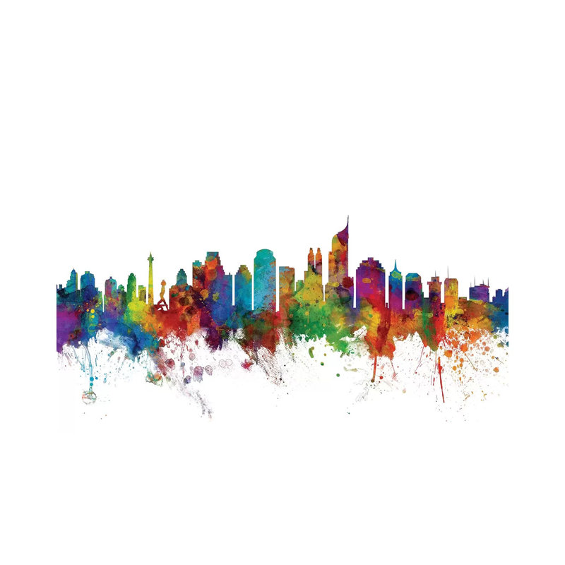 Jakarta, Indonesia Skyline by Michael Tompsett - Wrapped Canvas Gallery-Wrapped Canvas Giclée