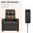 Recliner Chair Living Room Chair Adjustable Power Recliner with Massage & Heat Side Pockets & USB Port-1713121603
