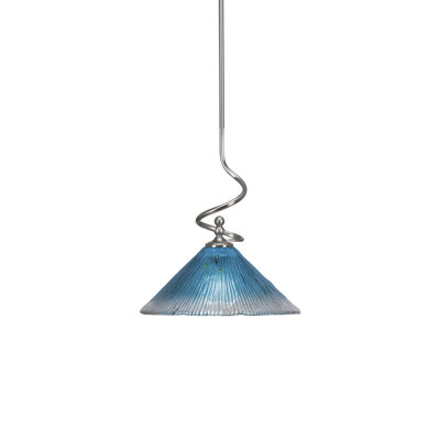 Capri 1-Light Mini Pendant with Hang Straight Swivel -  Breakwater Bay, 5B35A24BEAE54F4C8010986A67D01B14