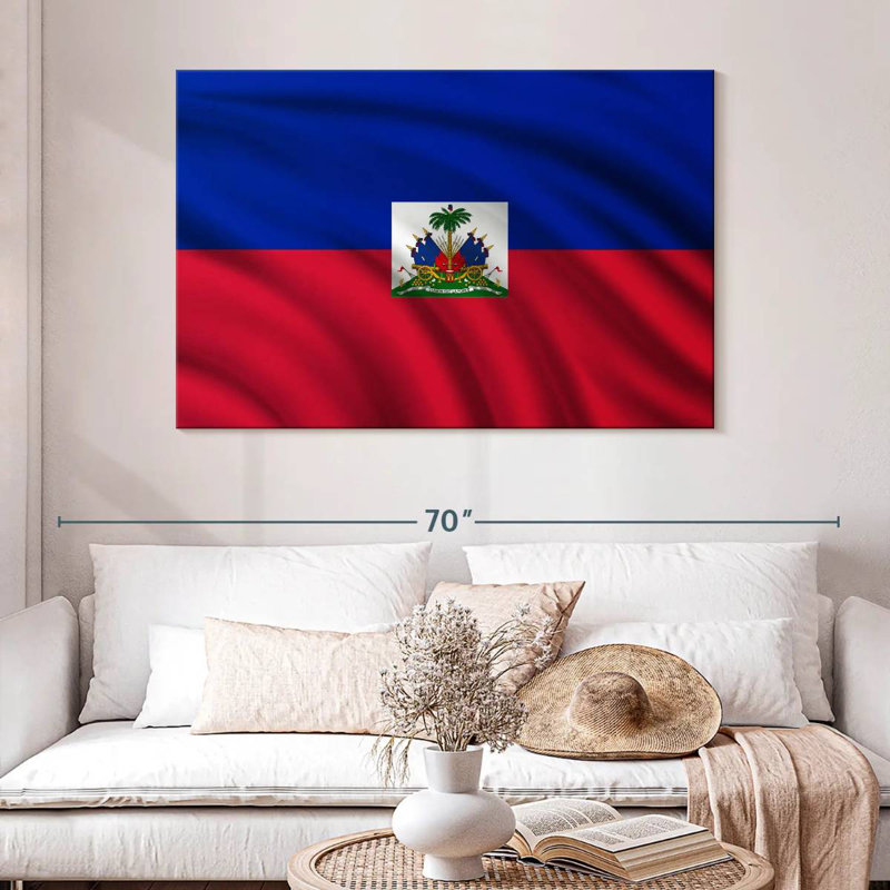 Drapeau d'Haïti Borges, H 32 po x l 48 po