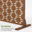 6 ft. H x 4 ft. W Metal Privacy Screen Fence Panel Square Pattern-1008402995