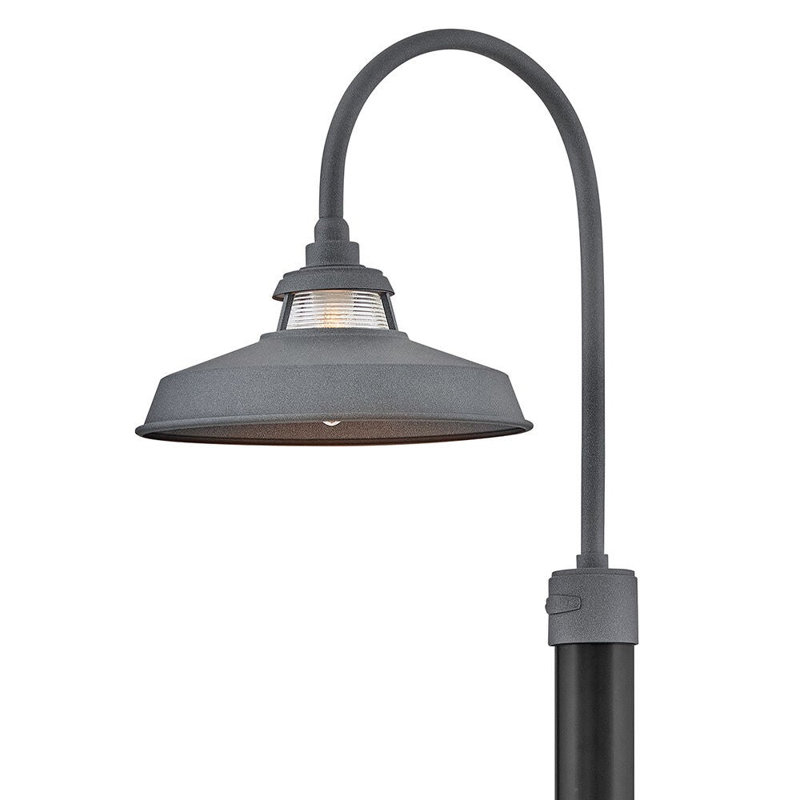 Troyer 1 - Light Pier Mount Lantern, Aged Zinc