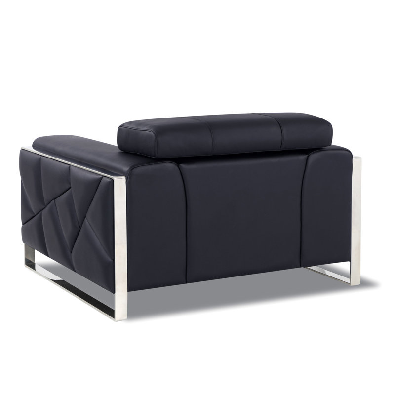 Chaise en cuir rembourré de mousse à 3 couches, assise noire en bois massif avec assise