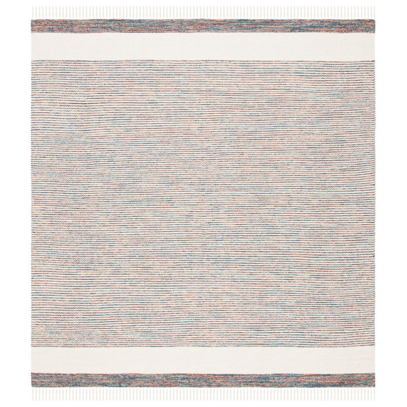 Montauk Hand Loomed Cotton Rug, Square 6'