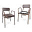 Essex Height Adjustable Commode Chair Brown