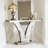 V-Shaped Design Hall Table,Mirrored Side Table,Console Table