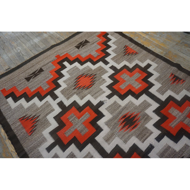 Petit tapis rectangulaire en laine Navajo