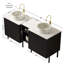 Meuble-lavabo moderne (doit inclure le meuble-lavabo et le lavabo) avec rangement