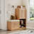 Multi Functional Shoe Storage Cabinet With Bench & 7+3 Storage Compartment-2041302113
