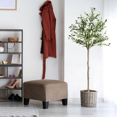 Arbre d'olivier artificiel 5 pi, olivier artificiel avec pot, olivier artificiel avec feuilles et fruits réalistes, grand olivier en pot pour la maison, le bureau et le salon