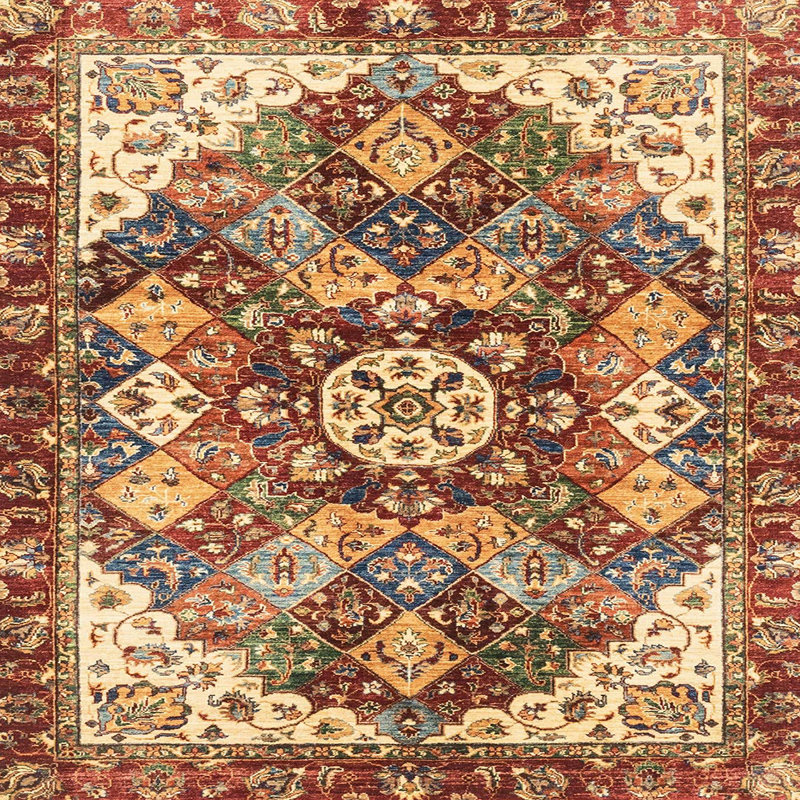 Abstract Indoor Rug, Square 5'