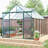 Double Door Polycarbonate Greenhouse Raised Base And Anchor Aluminum Heavy Duty Walk-In Greenhouses For Outdoor Backyard In All Season-110646467-110646464