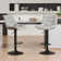 Latiera Swivel Adjustable Height Bar Stools Faux Leather Counter Stools with Footrest