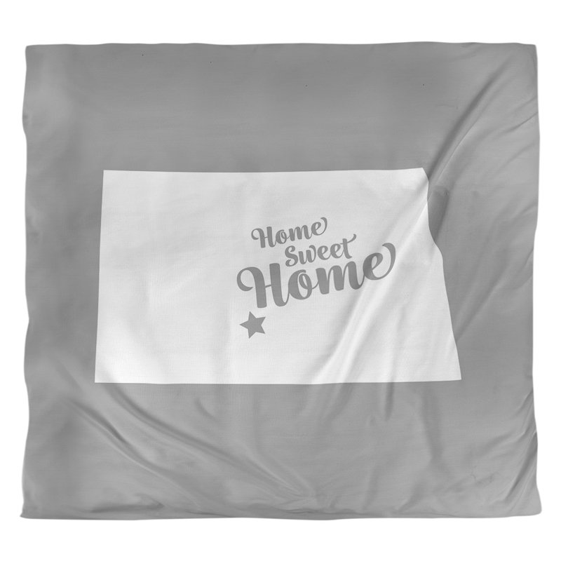 Housse de couette bismarck doux, Housse de couette pour grand lit, Gris, Polyester brossé
