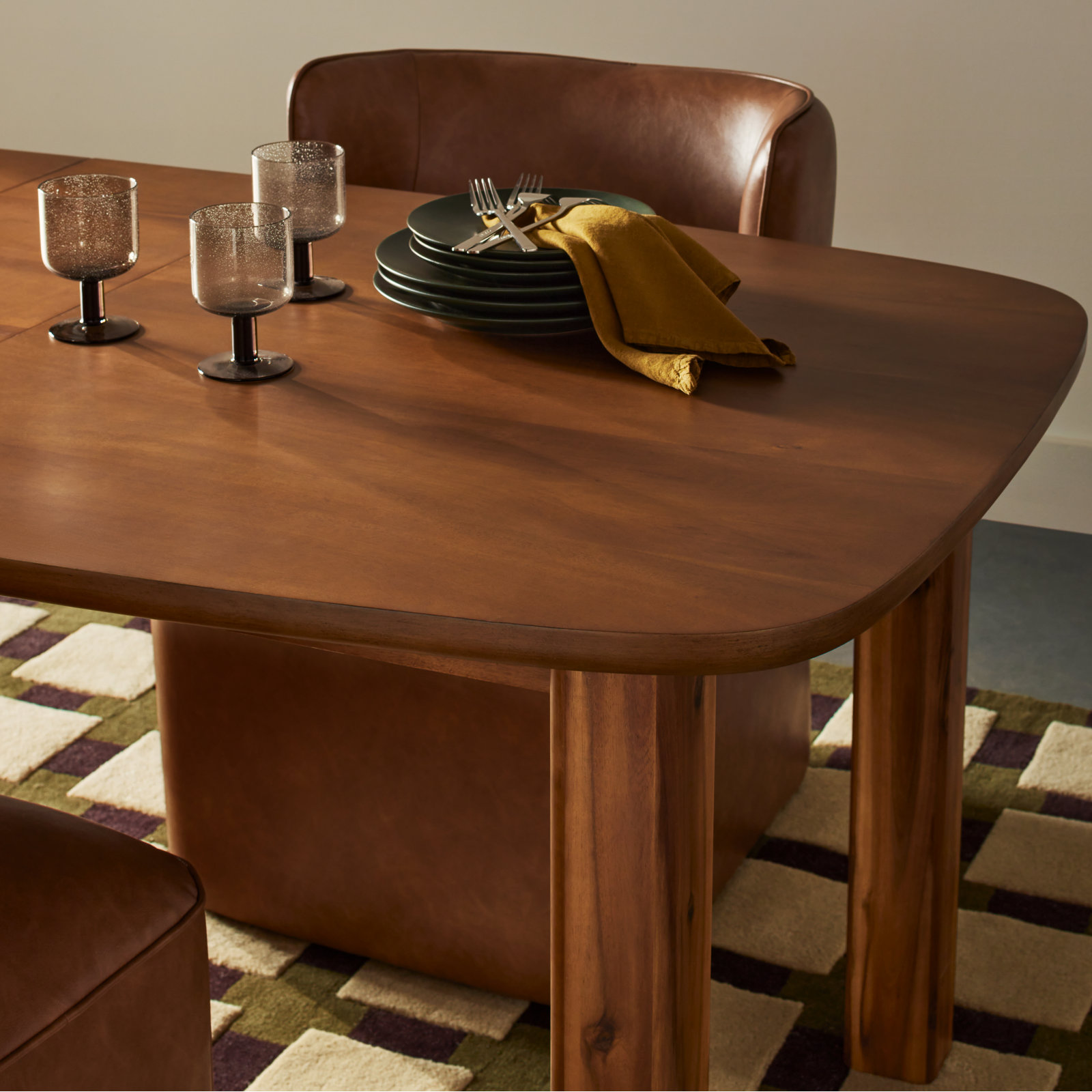Sardinia Upholstered Dining Chair, Copley Brown Performance Vegan Leather