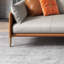 Causeuse-coussin modulable en cuir véritable gris-899730981