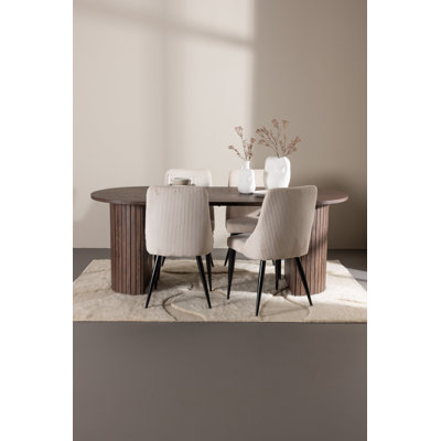 Minerville 4 - Person Dining Set